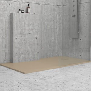 Ντουζιέρα ορθογώνια υψηλής αντοχής CLASSIC Beige KARAG 180x80cm