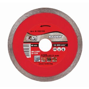 RAIDER Δίσκος κοπής διαμαντέ Continuous 125ΜΜ 162106