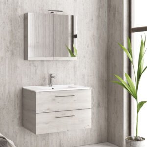 Βάση με δύο συρτάρια Ice Oak 8902 URBAN  75 KARAG